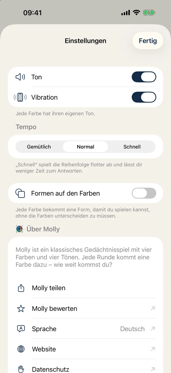 Spiel in deinem Tempo