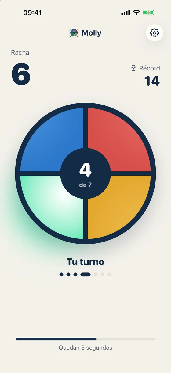 Repite los colores en el mismo orden